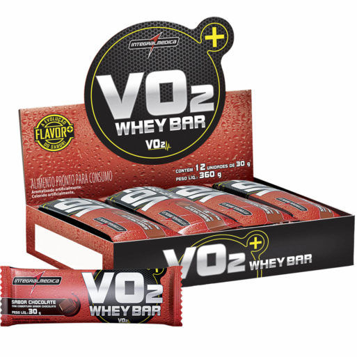 VO2 Whey Bar (12 barras de 30g Chocolate) Integralmédica