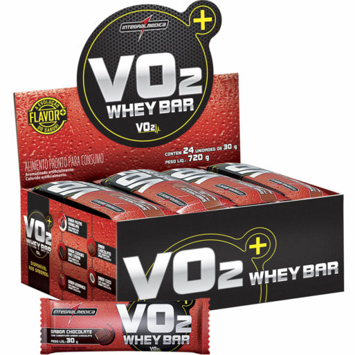 VO2 Whey Bar (24 barras de 30g Chocolate) Integralmédica