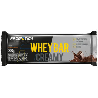 Whey Bar Creamy (1 Barra de 38g) Chocolate Atualizada Probiótica
