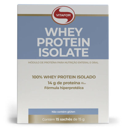 Whey Protein Isolate (15 sachês de 15g) Vitafor