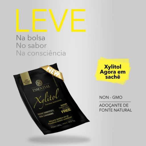 Xylitol (50 sachês de 5g Praticidade) Essential Nutrition
