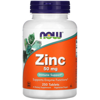 Zinco 50mg (250 tabs) NOW